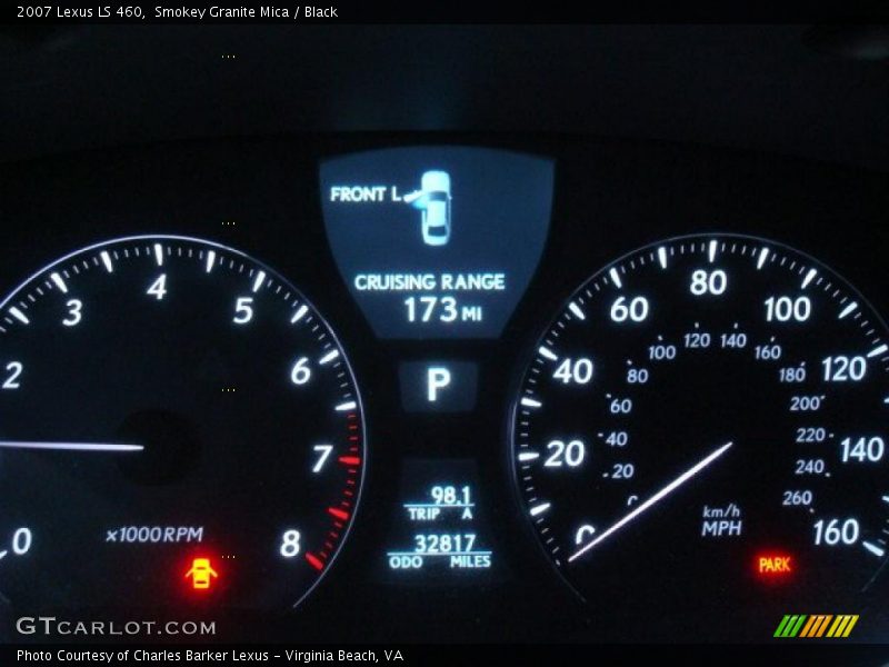 Smokey Granite Mica / Black 2007 Lexus LS 460