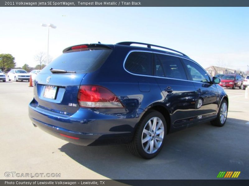 Tempest Blue Metallic / Titan Black 2011 Volkswagen Jetta SE SportWagen