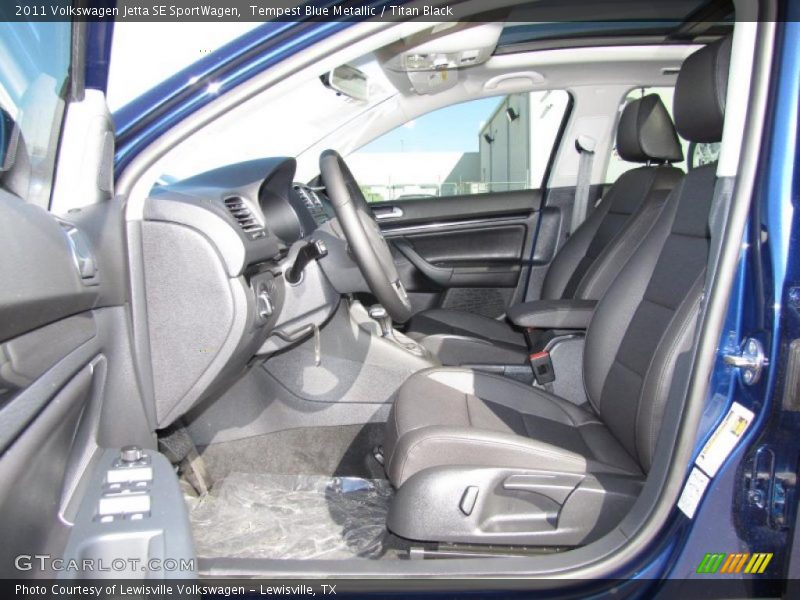 Tempest Blue Metallic / Titan Black 2011 Volkswagen Jetta SE SportWagen