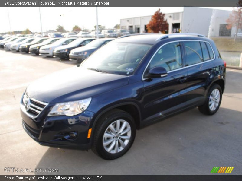 Night Blue Metallic / Charcoal 2011 Volkswagen Tiguan SE