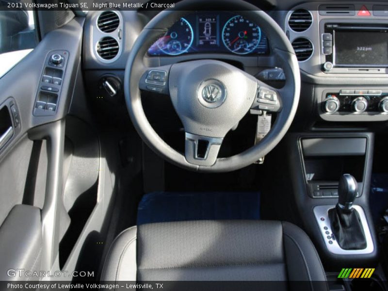 Night Blue Metallic / Charcoal 2011 Volkswagen Tiguan SE