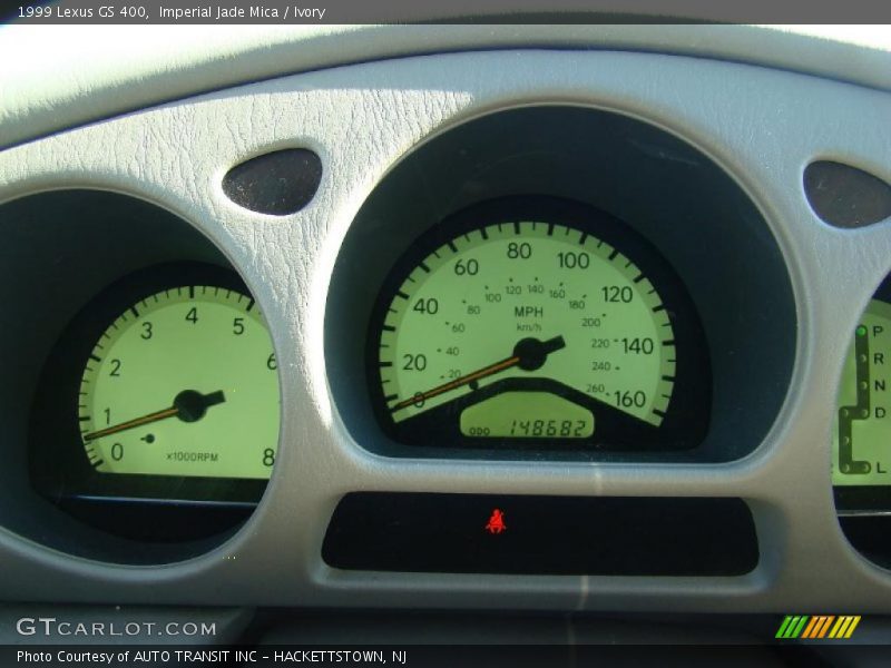 Imperial Jade Mica / Ivory 1999 Lexus GS 400