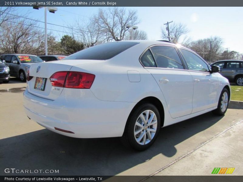 Candy White / Cornsilk Beige 2011 Volkswagen Jetta SE Sedan