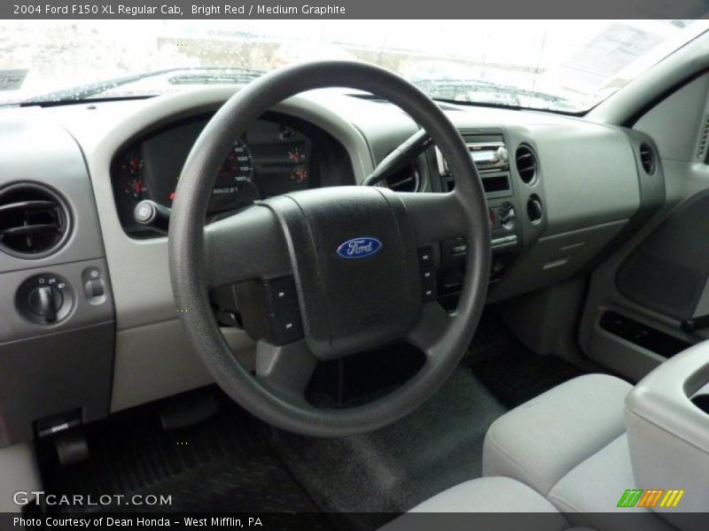 Bright Red / Medium Graphite 2004 Ford F150 XL Regular Cab