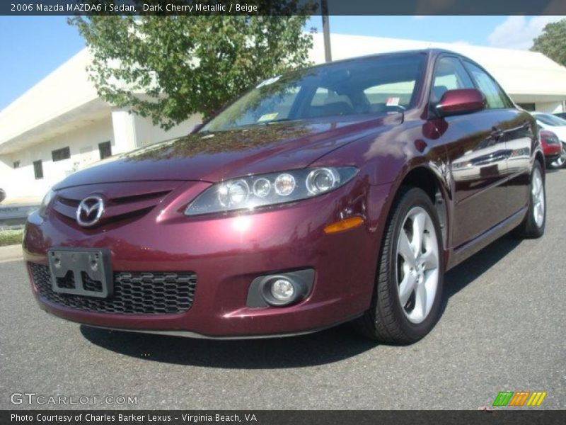Dark Cherry Metallic / Beige 2006 Mazda MAZDA6 i Sedan