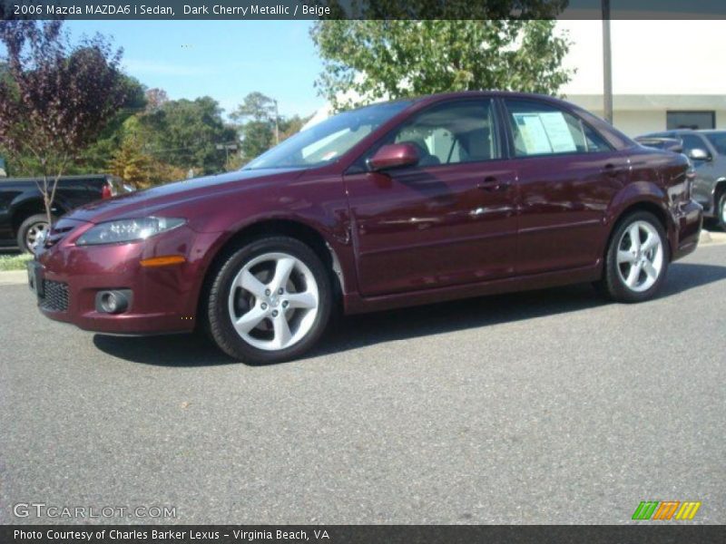 Dark Cherry Metallic / Beige 2006 Mazda MAZDA6 i Sedan