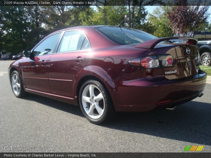Dark Cherry Metallic / Beige 2006 Mazda MAZDA6 i Sedan