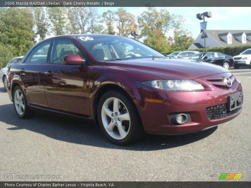 Dark Cherry Metallic / Beige 2006 Mazda MAZDA6 i Sedan