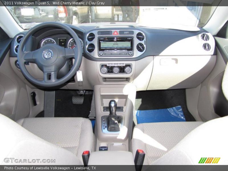 Wild Cherry Metallic / Clay Gray 2011 Volkswagen Tiguan S