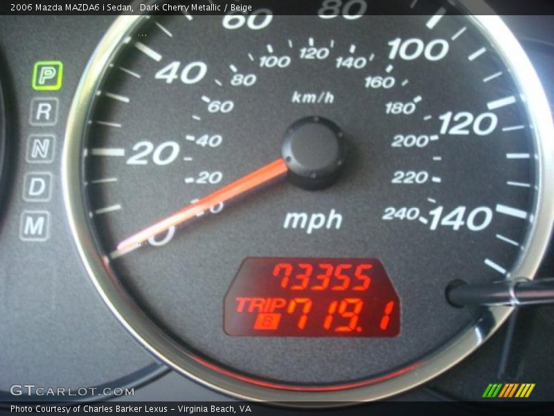 Dark Cherry Metallic / Beige 2006 Mazda MAZDA6 i Sedan