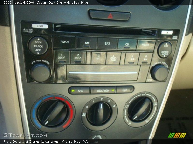 Dark Cherry Metallic / Beige 2006 Mazda MAZDA6 i Sedan