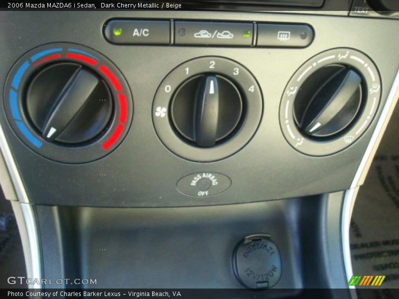 Dark Cherry Metallic / Beige 2006 Mazda MAZDA6 i Sedan