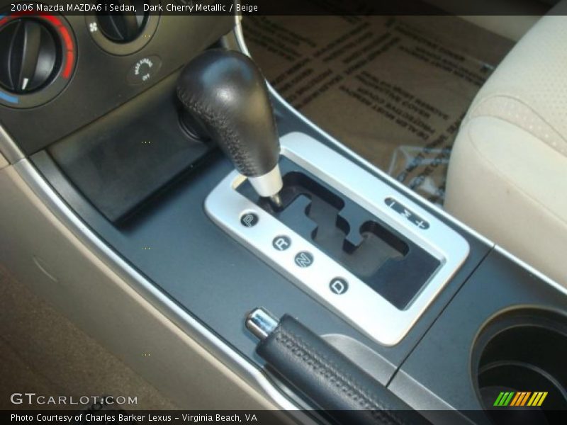 Dark Cherry Metallic / Beige 2006 Mazda MAZDA6 i Sedan