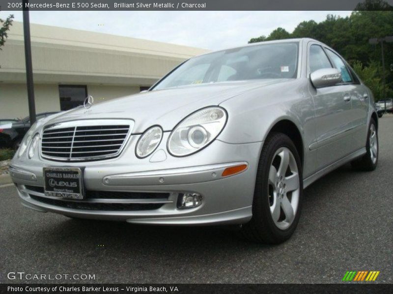 Brilliant Silver Metallic / Charcoal 2005 Mercedes-Benz E 500 Sedan