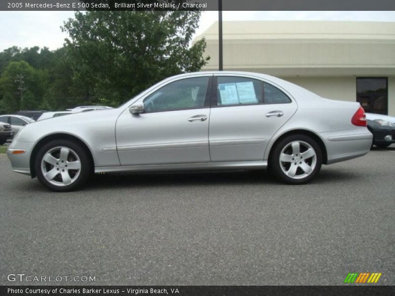 Brilliant Silver Metallic / Charcoal 2005 Mercedes-Benz E 500 Sedan