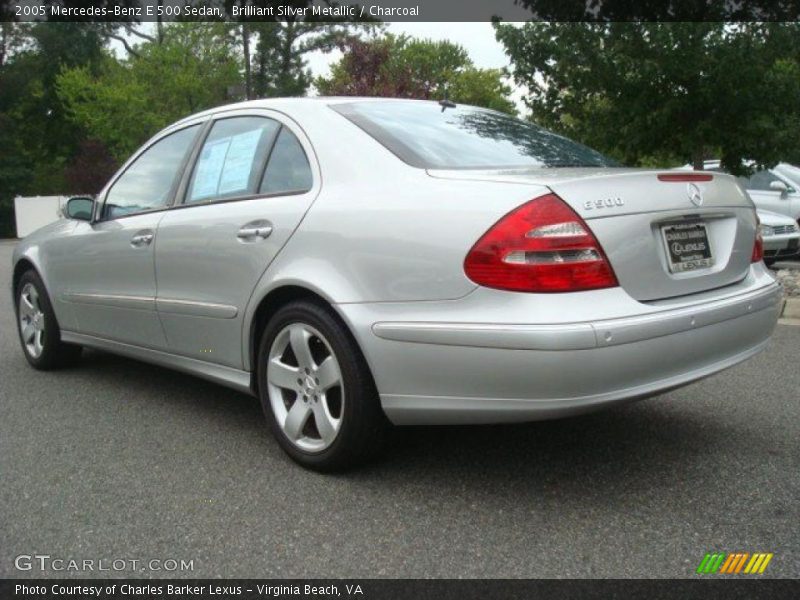 Brilliant Silver Metallic / Charcoal 2005 Mercedes-Benz E 500 Sedan