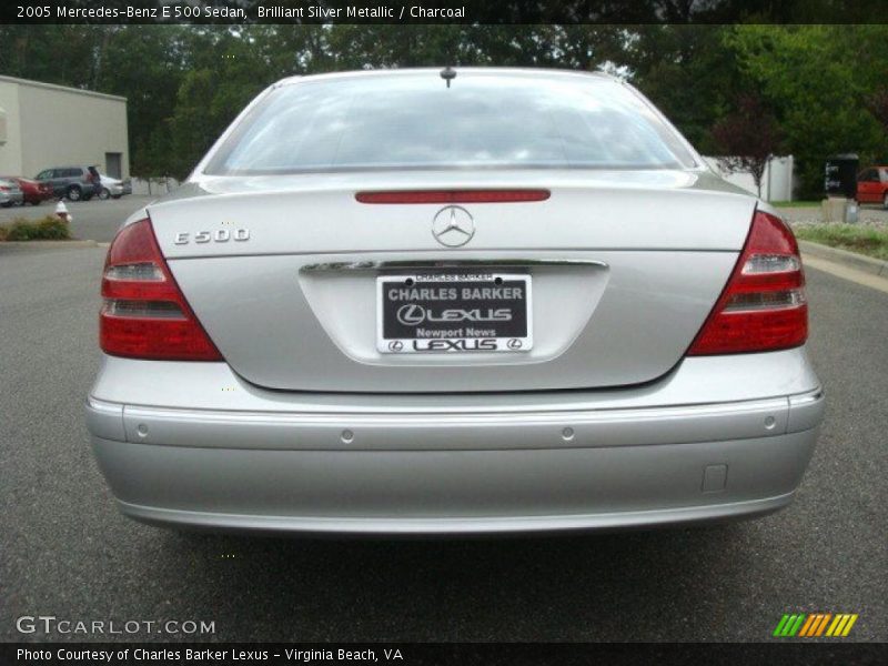 Brilliant Silver Metallic / Charcoal 2005 Mercedes-Benz E 500 Sedan