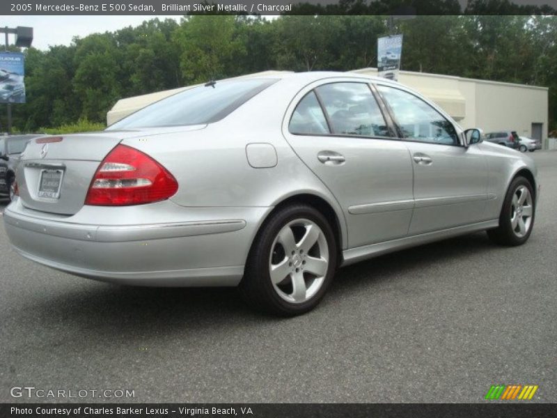 Brilliant Silver Metallic / Charcoal 2005 Mercedes-Benz E 500 Sedan