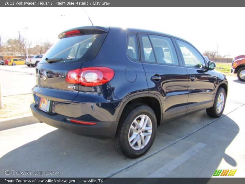 Night Blue Metallic / Clay Gray 2011 Volkswagen Tiguan S