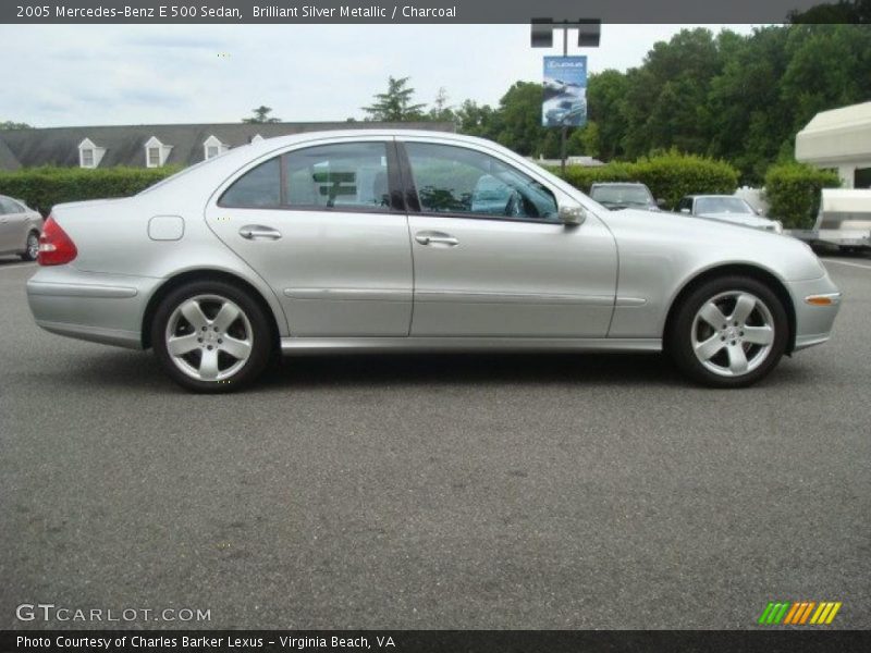 Brilliant Silver Metallic / Charcoal 2005 Mercedes-Benz E 500 Sedan