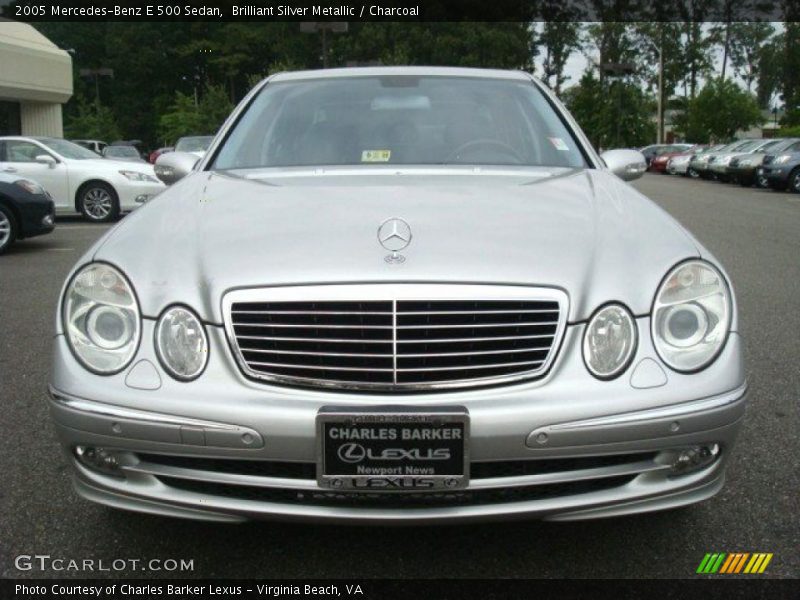 Brilliant Silver Metallic / Charcoal 2005 Mercedes-Benz E 500 Sedan
