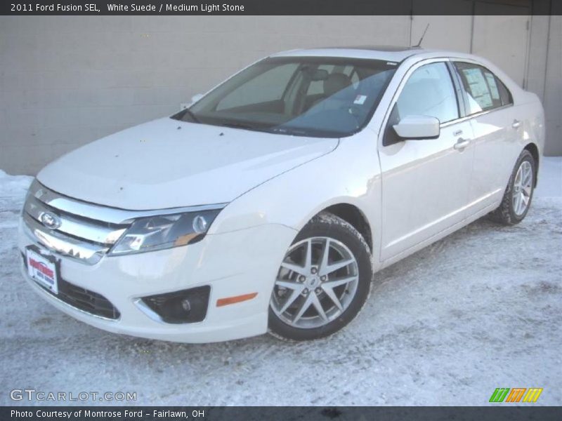 White Suede / Medium Light Stone 2011 Ford Fusion SEL