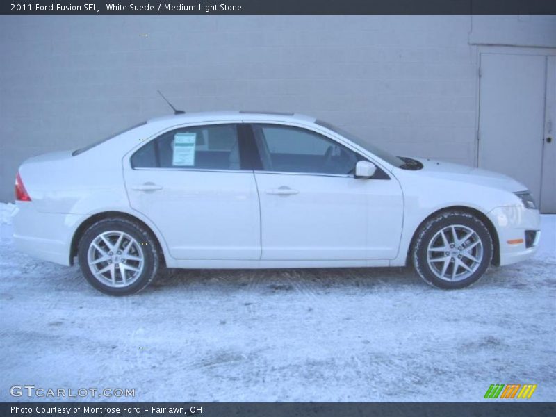 White Suede / Medium Light Stone 2011 Ford Fusion SEL