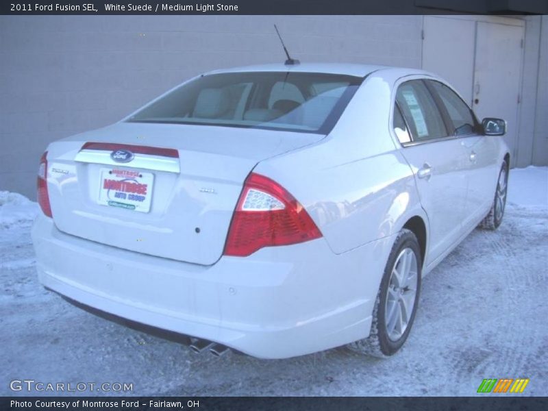 White Suede / Medium Light Stone 2011 Ford Fusion SEL