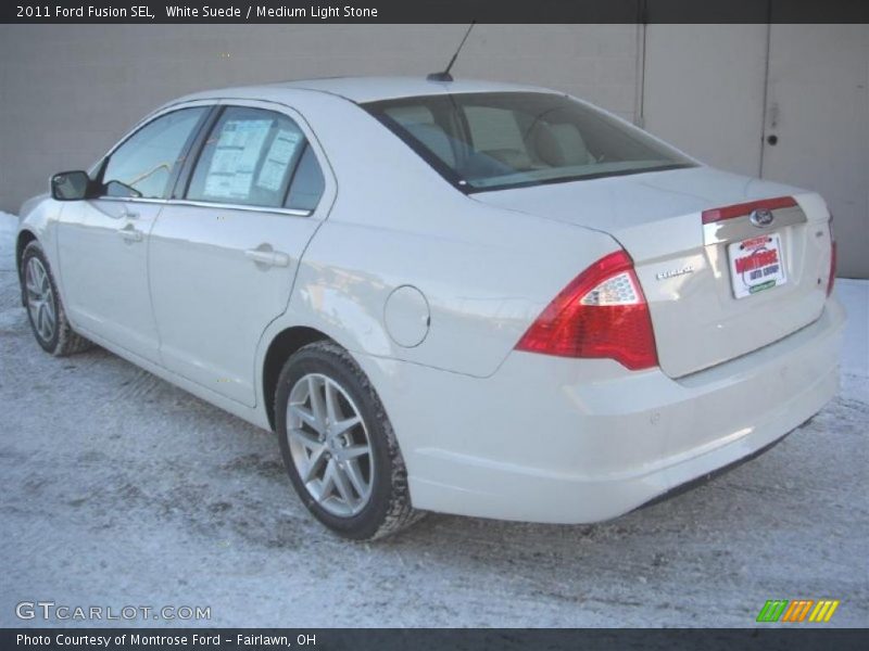 White Suede / Medium Light Stone 2011 Ford Fusion SEL