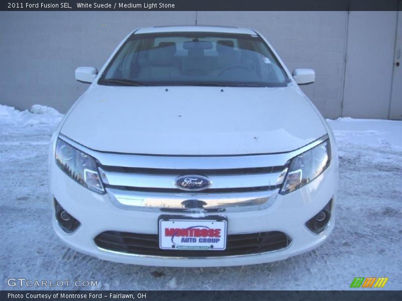 White Suede / Medium Light Stone 2011 Ford Fusion SEL