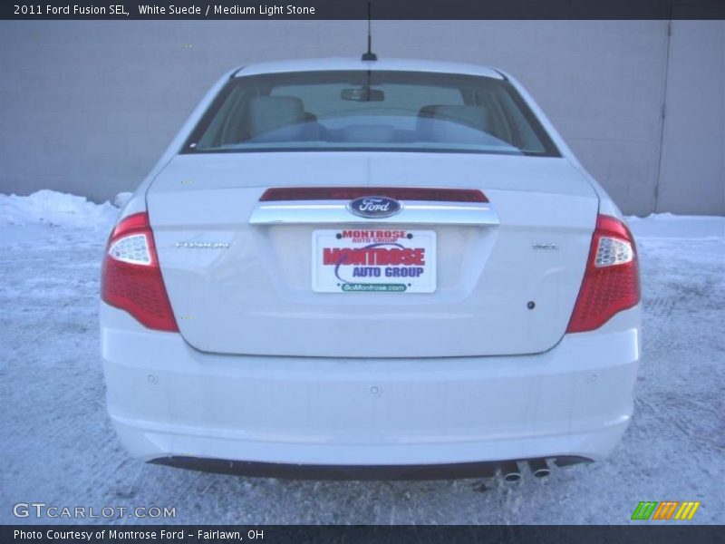 White Suede / Medium Light Stone 2011 Ford Fusion SEL