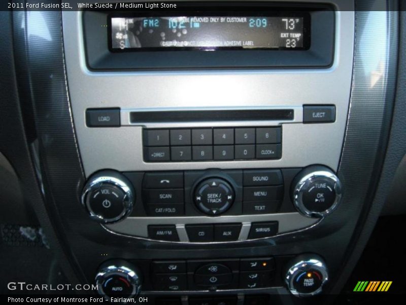 White Suede / Medium Light Stone 2011 Ford Fusion SEL