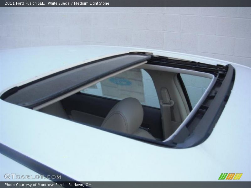 White Suede / Medium Light Stone 2011 Ford Fusion SEL