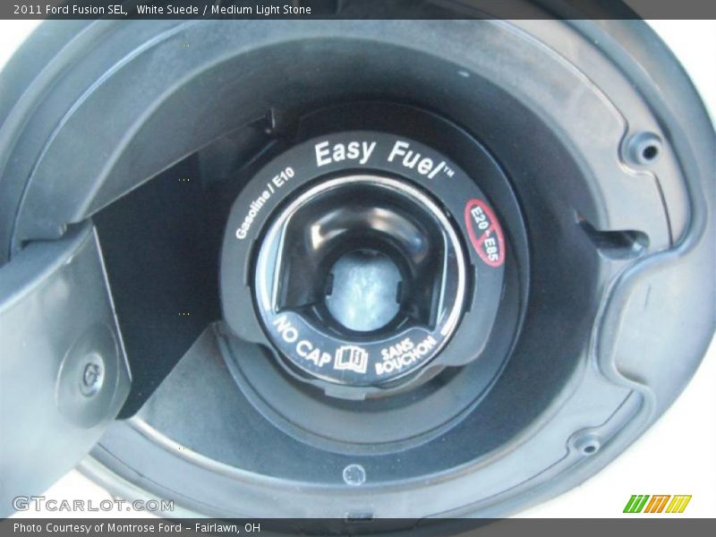 White Suede / Medium Light Stone 2011 Ford Fusion SEL