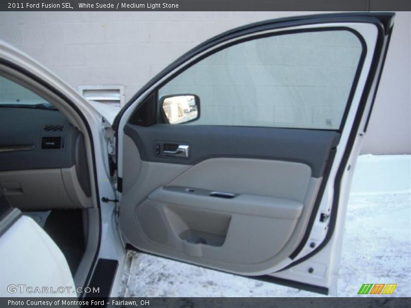 White Suede / Medium Light Stone 2011 Ford Fusion SEL