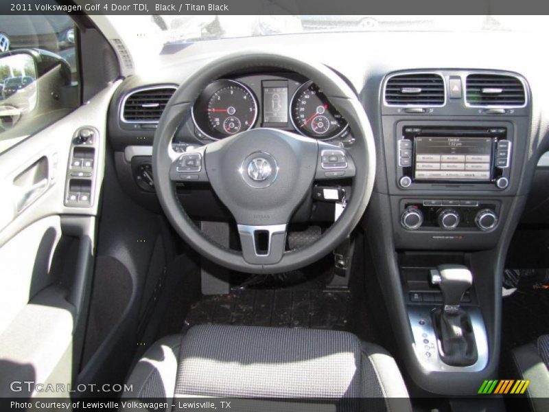 Black / Titan Black 2011 Volkswagen Golf 4 Door TDI