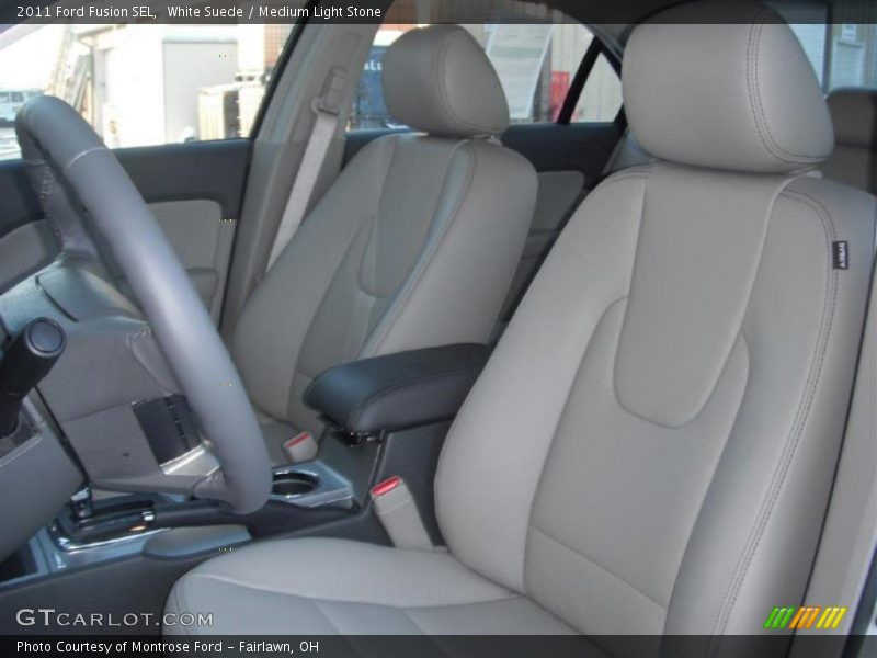 White Suede / Medium Light Stone 2011 Ford Fusion SEL