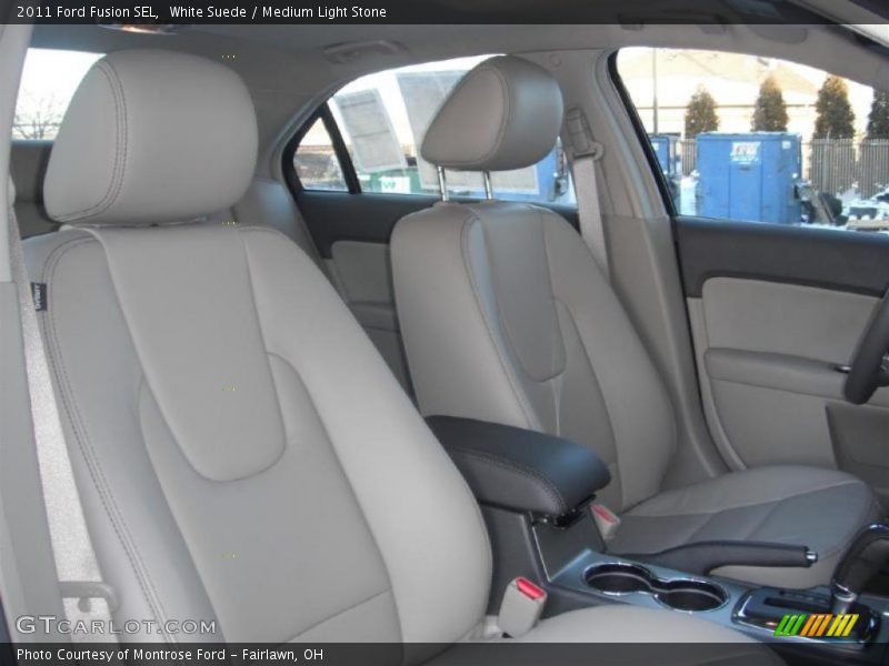 White Suede / Medium Light Stone 2011 Ford Fusion SEL