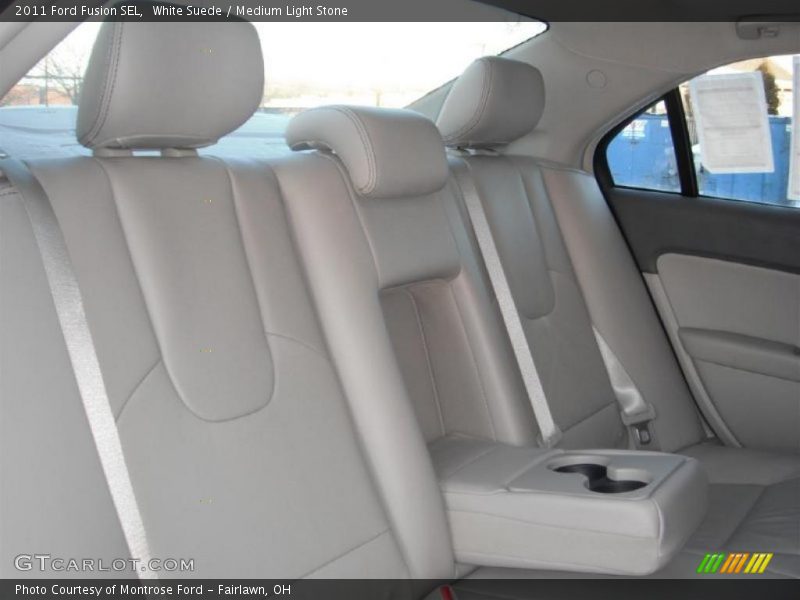 White Suede / Medium Light Stone 2011 Ford Fusion SEL