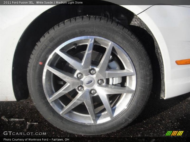 White Suede / Medium Light Stone 2011 Ford Fusion SEL
