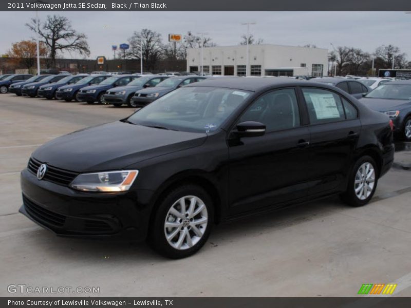 Black / Titan Black 2011 Volkswagen Jetta SE Sedan