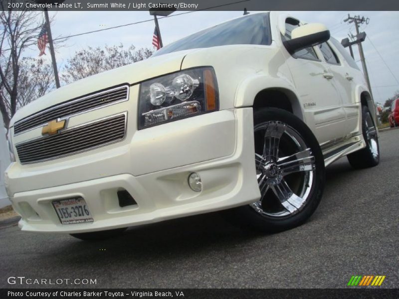 Summit White / Light Cashmere/Ebony 2007 Chevrolet Tahoe LT