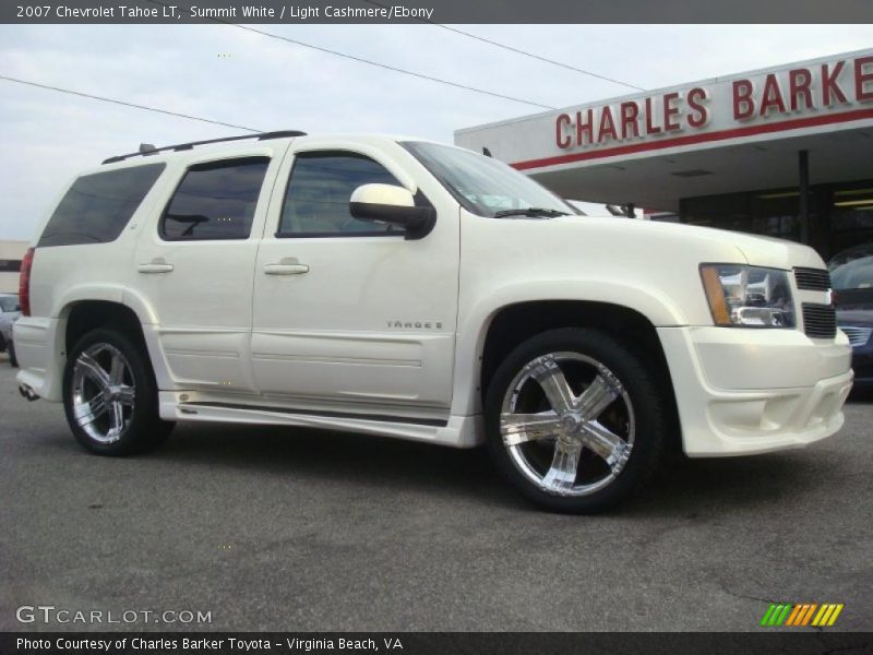 Summit White / Light Cashmere/Ebony 2007 Chevrolet Tahoe LT