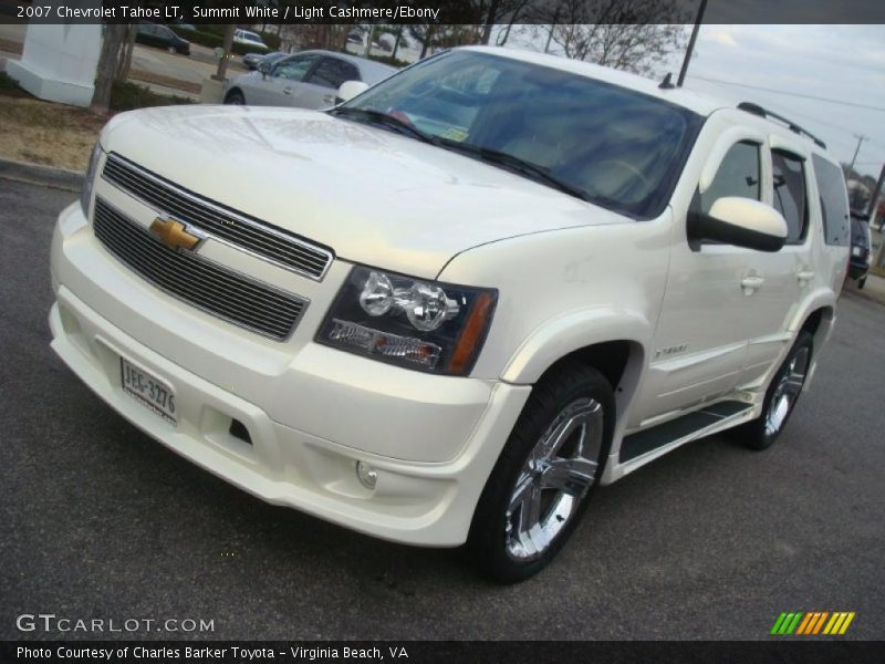 Summit White / Light Cashmere/Ebony 2007 Chevrolet Tahoe LT