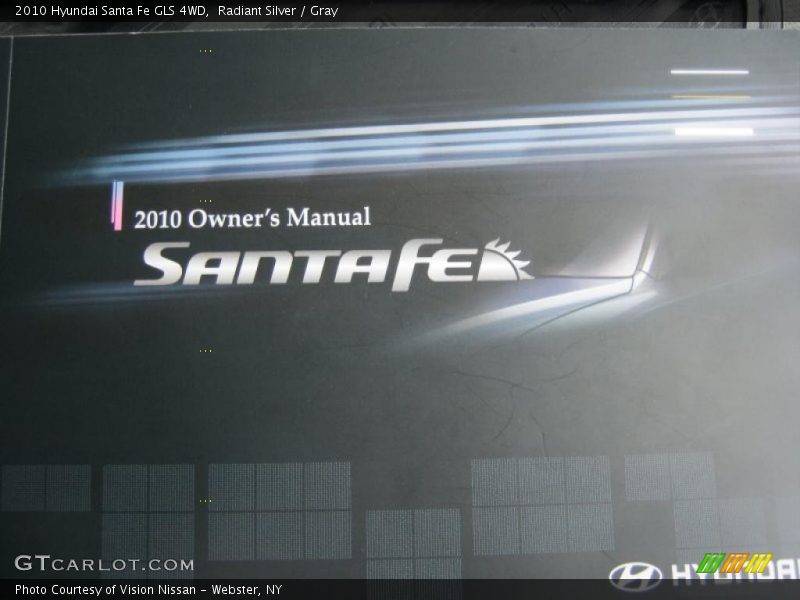 Radiant Silver / Gray 2010 Hyundai Santa Fe GLS 4WD