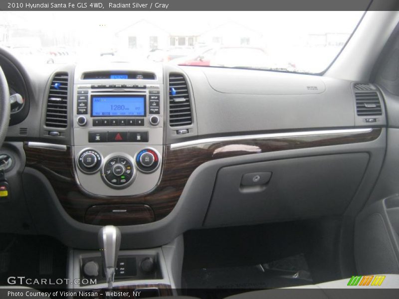 Radiant Silver / Gray 2010 Hyundai Santa Fe GLS 4WD
