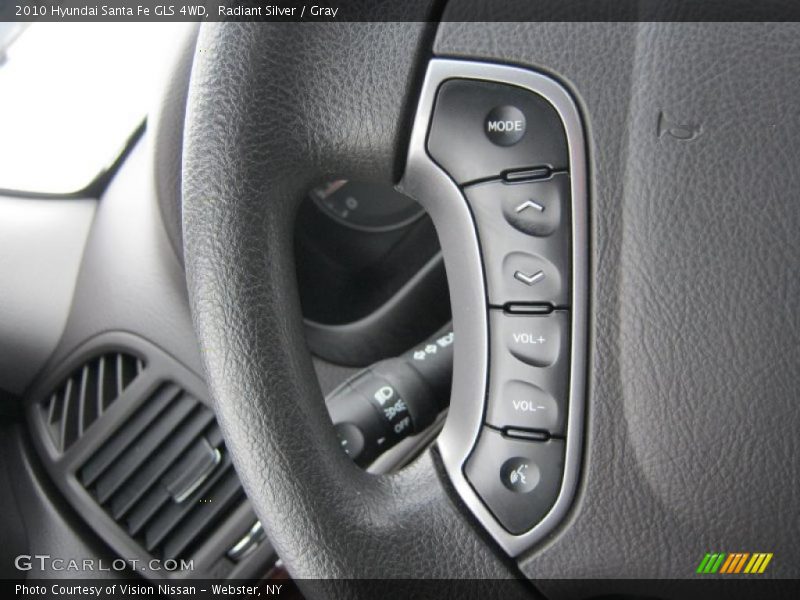 Radiant Silver / Gray 2010 Hyundai Santa Fe GLS 4WD