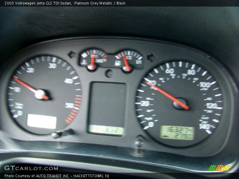 Platinum Grey Metallic / Black 2003 Volkswagen Jetta GLS TDI Sedan