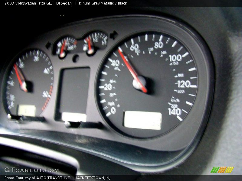 Platinum Grey Metallic / Black 2003 Volkswagen Jetta GLS TDI Sedan