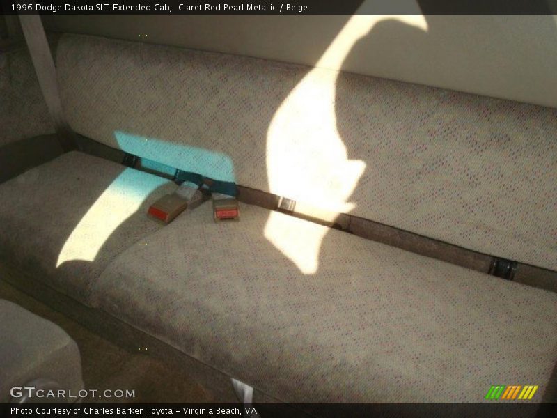 Claret Red Pearl Metallic / Beige 1996 Dodge Dakota SLT Extended Cab